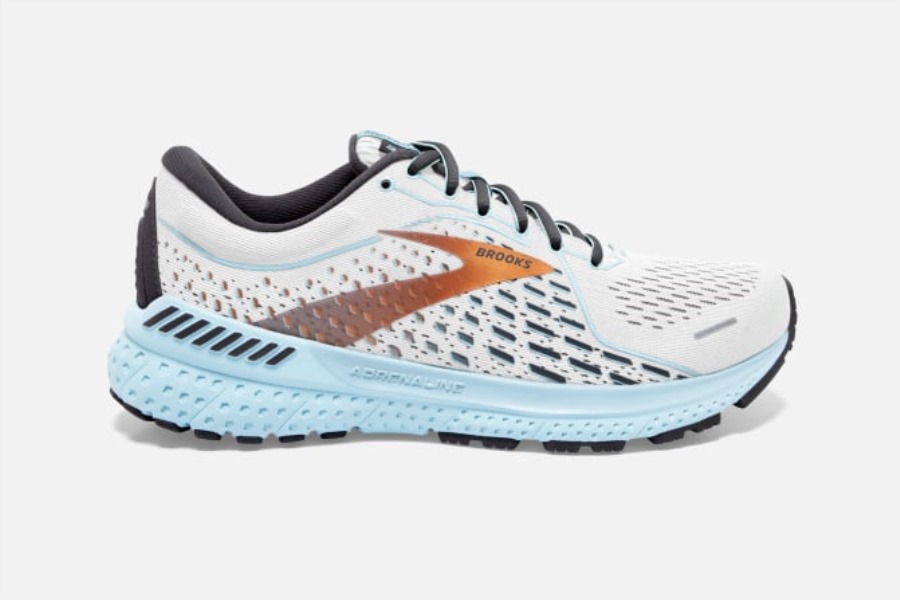 Adrenaline GTS 21 White-Alloy-Light Blue Brooks