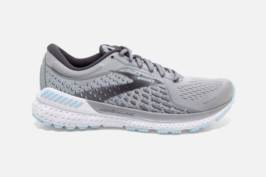 Brooks Adrenaline GTS 21 Oyster-Alloy-Light Blue