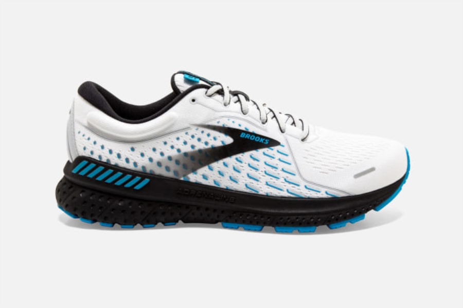 Brooks Adrenaline GTS 21 White-Grey-Atomic Blue