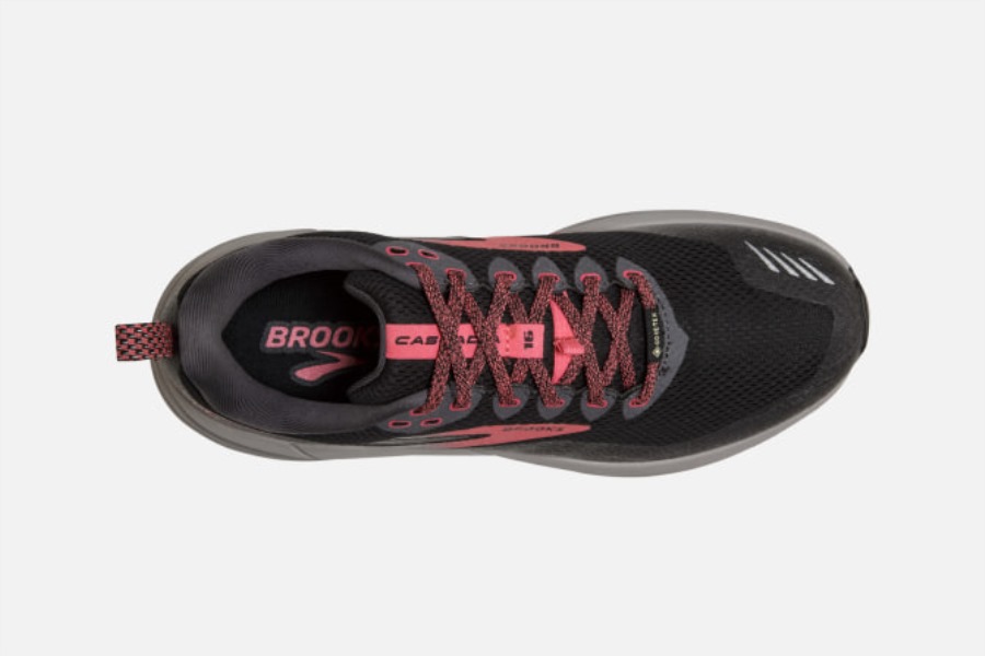 Brooks Black-Black Pearl-Coral Cascadia 16 GTX