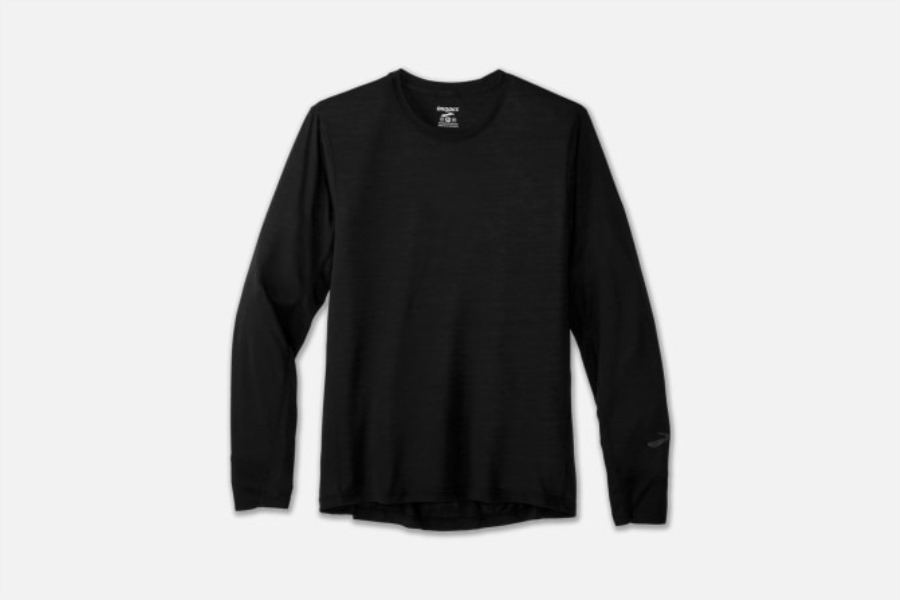 Brooks Black Distance Long Sleeve