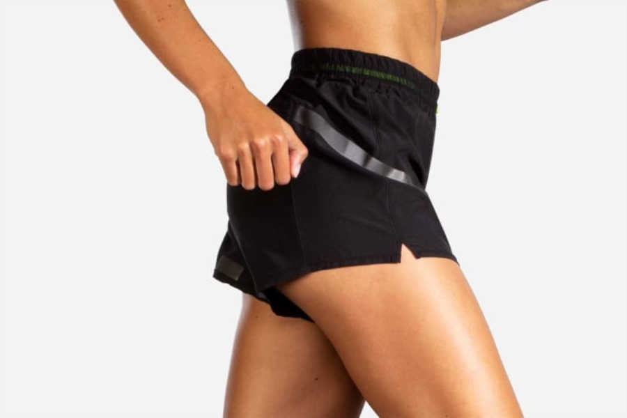 Brooks Black-Nightlife Carbonite 4 Short