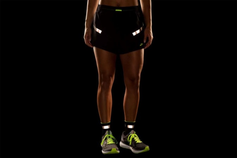 Brooks Black-Nightlife Carbonite 4 Short