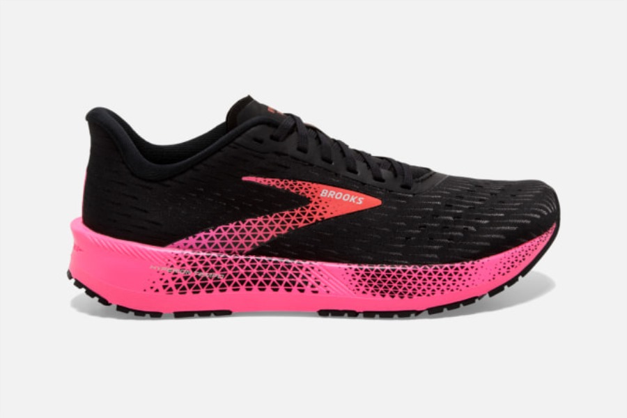 Brooks Black-Pink-Hot Coral Hyperion Tempo