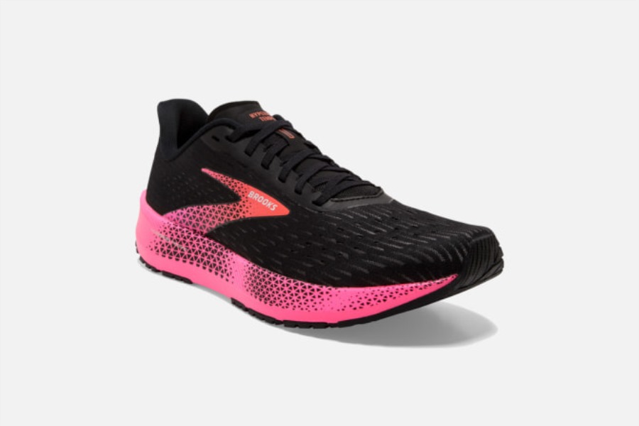 Brooks Black-Pink-Hot Coral Hyperion Tempo