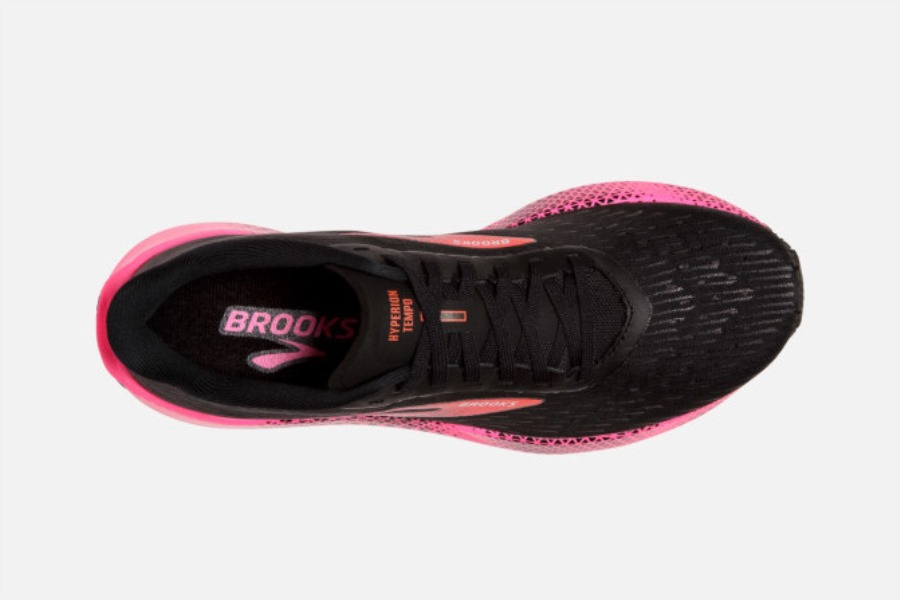 Brooks Black-Pink-Hot Coral Hyperion Tempo