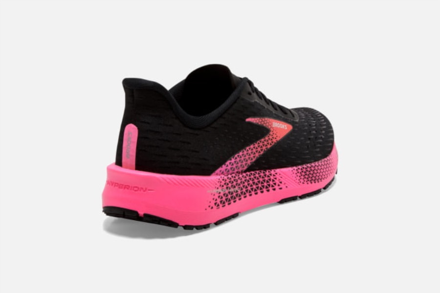 Brooks Black-Pink-Hot Coral Hyperion Tempo