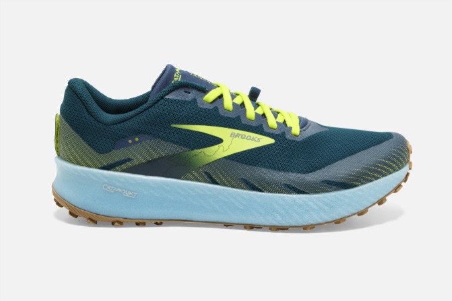 Brooks Blue-Lime-Biscuit Catamount