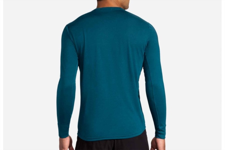 Brooks Distance Graphic Long Sleeve Electric-White