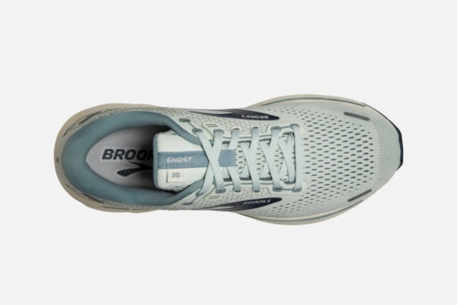 Brooks Ghost 14 Aqua-Whisper White-Navy
