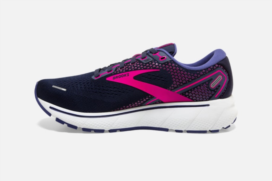 Brooks Ghost 14 Peacoat-Pink-White