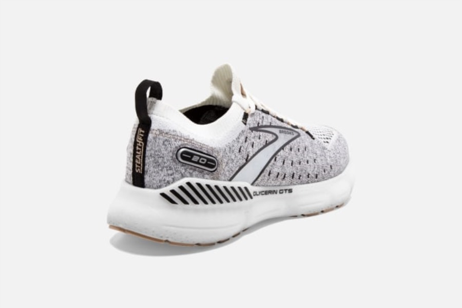 Brooks Glycerin StealthFit GTS 20 White-Black-Cream