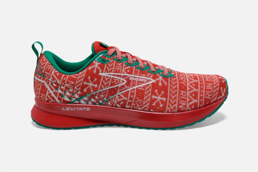 Brooks Levitate 5 Run Merry Red-White-Green