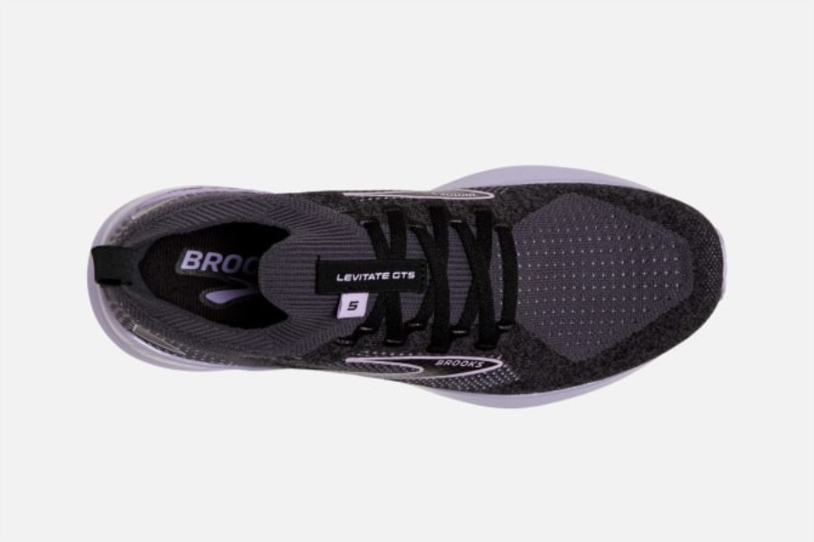 Brooks Levitate StealthFit GTS 5 Black-Ebony-Lilac