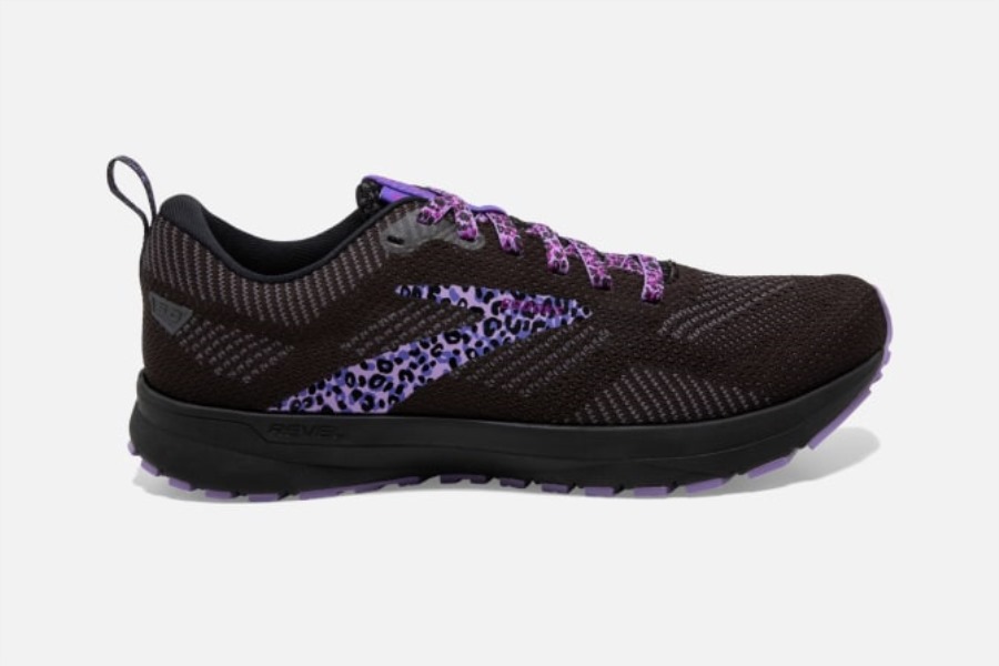 Brooks Revel 5 Cheetah Black-Purple-Ebony