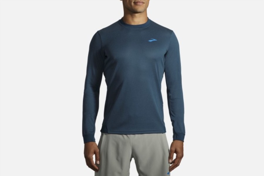 Brooks Run Within Crew Heather Indigo Rush-Indigo