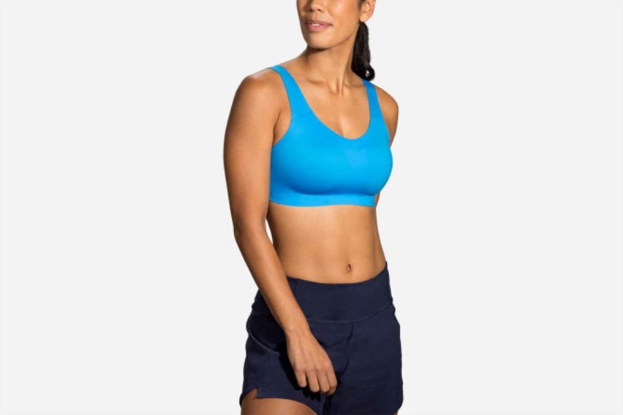 Dare Scoopback Run Bra Blue Bolt-Navy Brooks