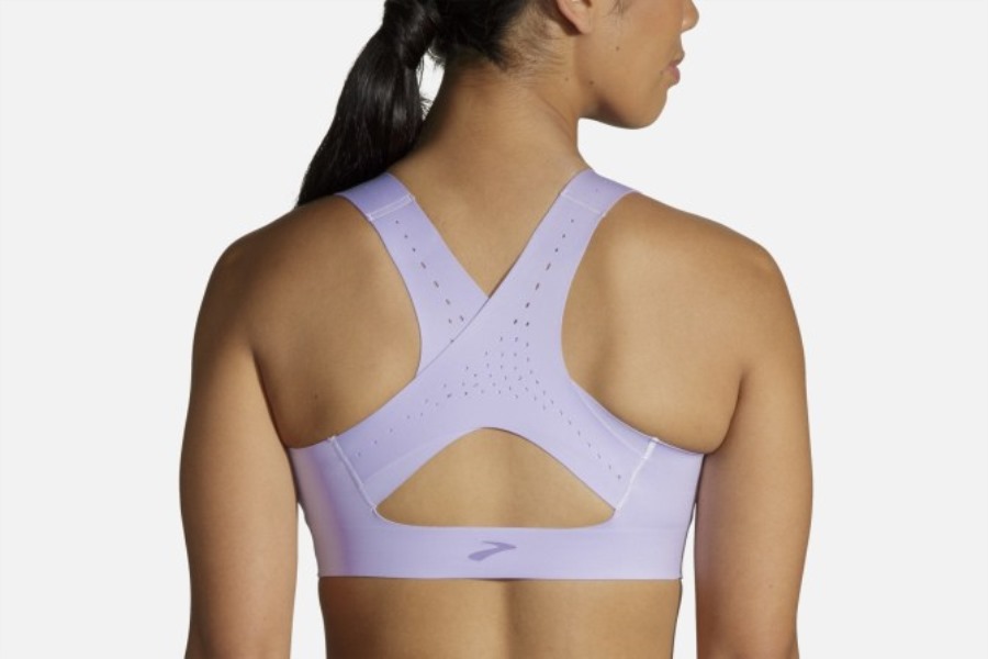 Dare Zip Run Bra 2.0 Violet Dash Brooks