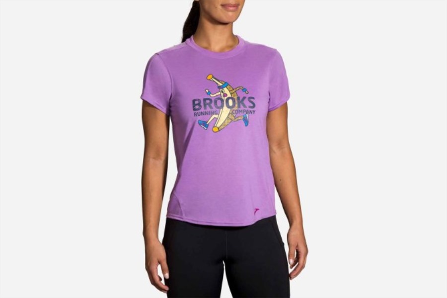Distance Graphic Short Sleeve Heliotrope-Banana Brooks
