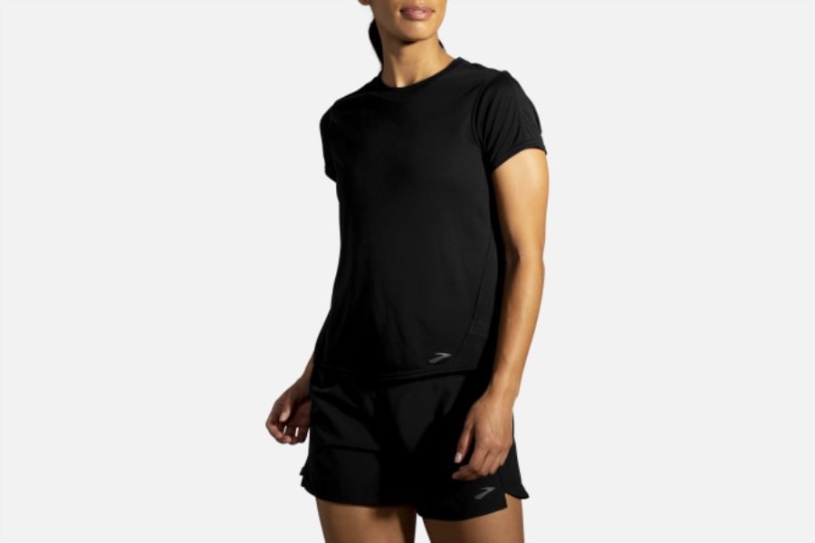 Distance Short Sleeve Black Brooks