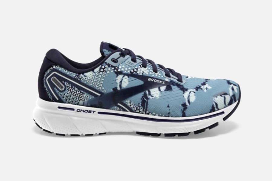 Ghost 14 Camo Tourmaline-Navy-Aqua Brooks