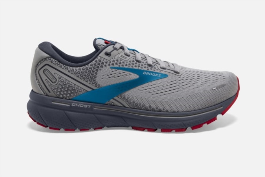 Ghost 14 Grey-Blue-Red Brooks