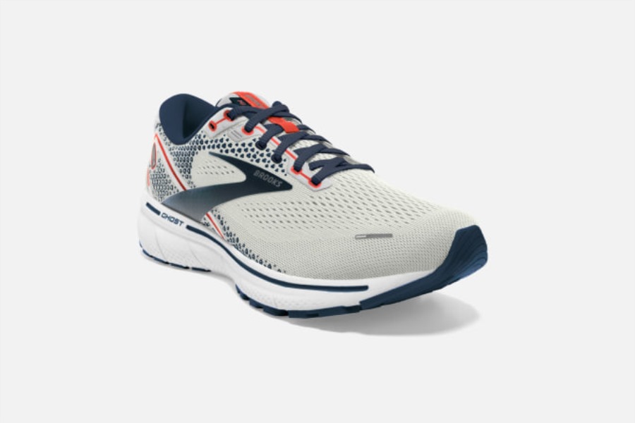 Ghost 14 Grey-Titan-Tomato Brooks