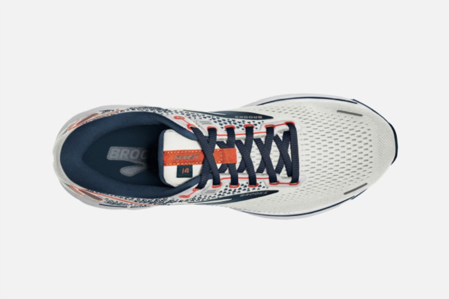 Ghost 14 Grey-Titan-Tomato Brooks