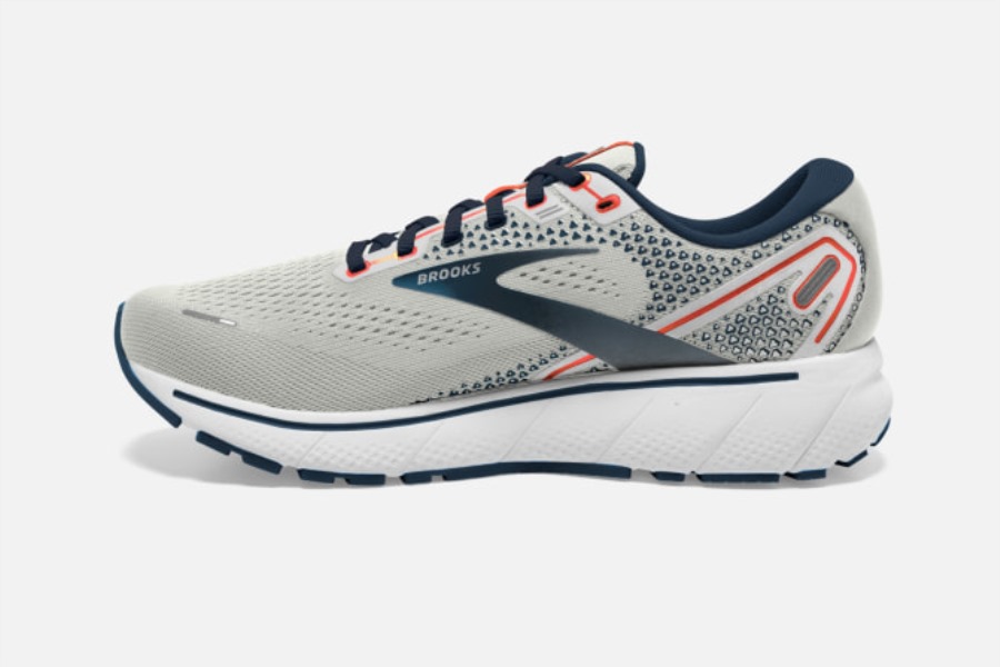 Ghost 14 Grey-Titan-Tomato Brooks