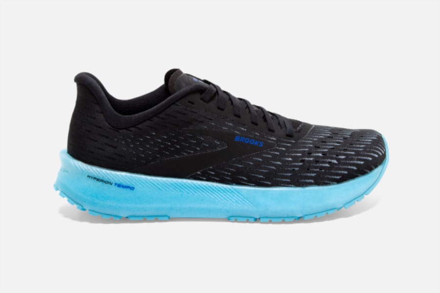 Hyperion Tempo Black-Iced Aqua-Blue Brooks