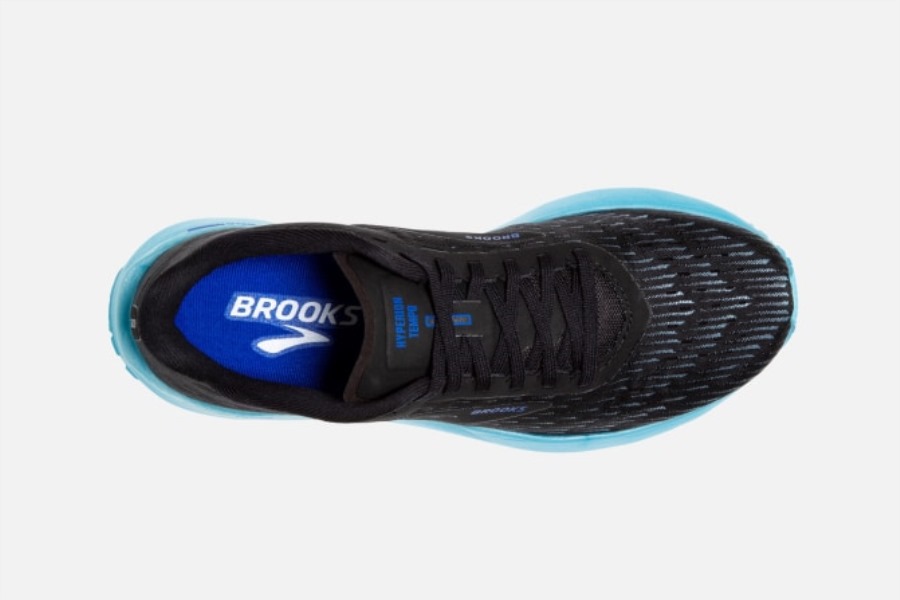Hyperion Tempo Black-Iced Aqua-Blue Brooks