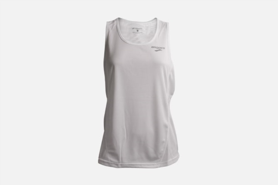 Team Singlet White Brooks