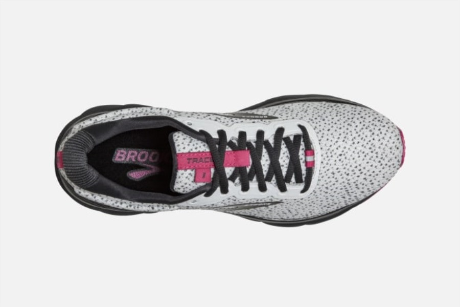 Trace Ebony-White-Pink Brooks