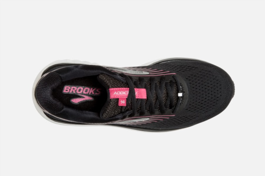Addiction 14 Black-Hot Pink-Silver Brooks