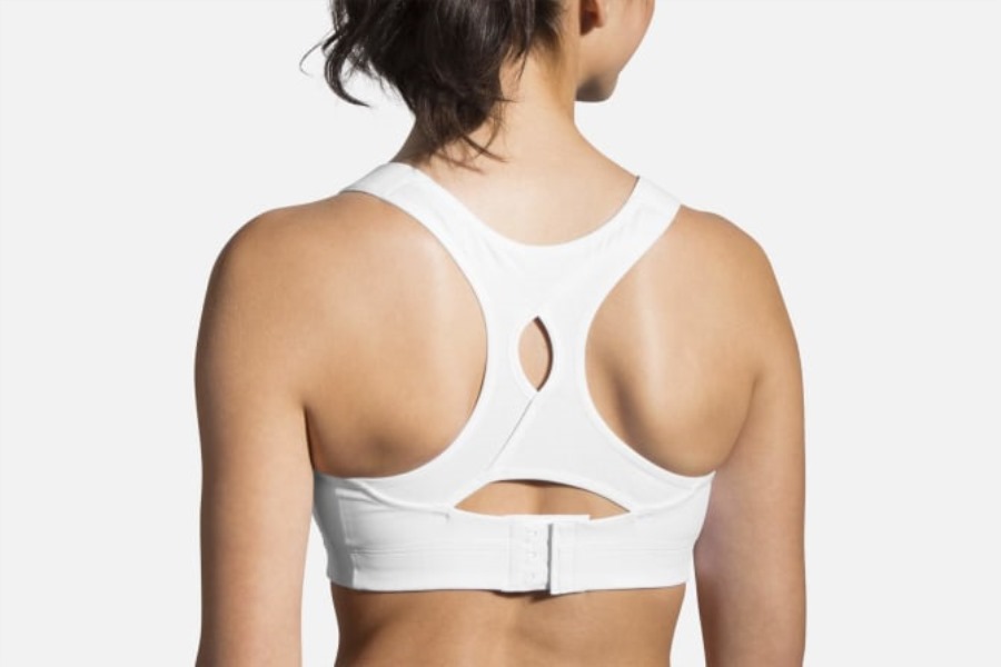 Brooks White Juno Bra