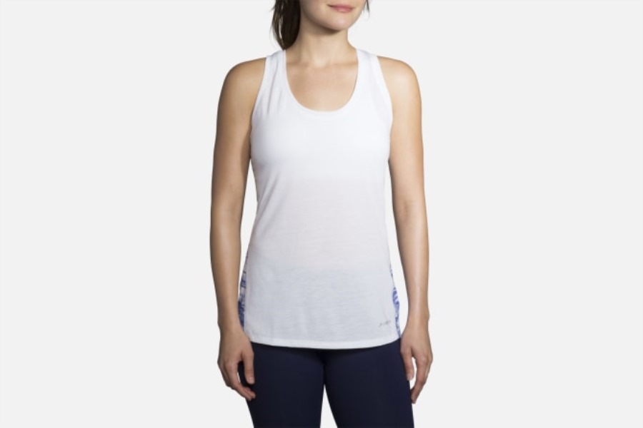 Distance Tank White Cobalt Brooks