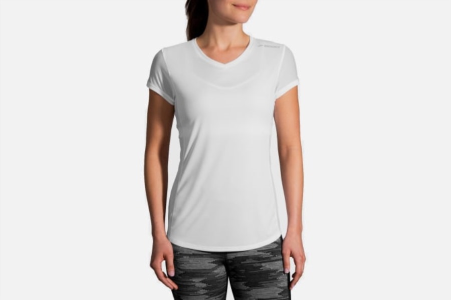 Brooks White Stealth Short Sleeve