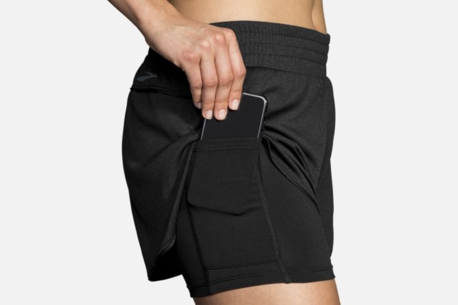 Brooks Rep 3 2-in-1 Short Black