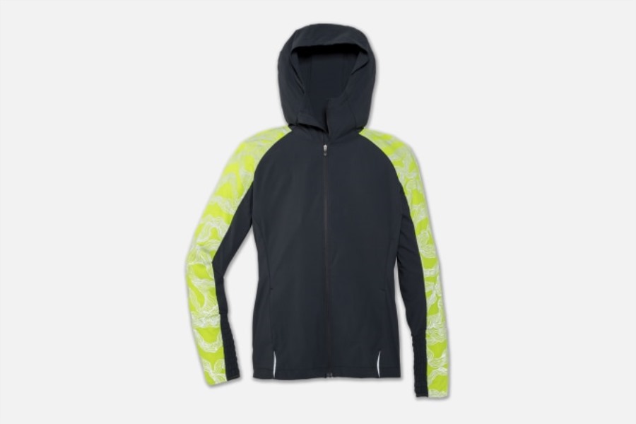 Brooks Nightlife Jacket Asphalt-Nightlife Wave