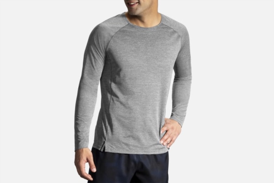 Brooks Heather Asphalt Ghost Long Sleeve