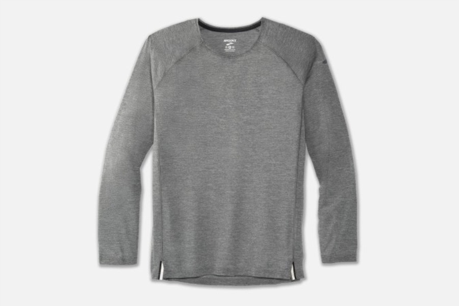 Brooks Heather Asphalt Ghost Long Sleeve