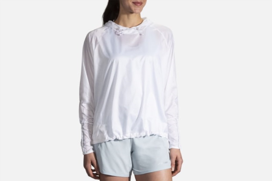 Brooks White Embossed Speck LSD Pullover