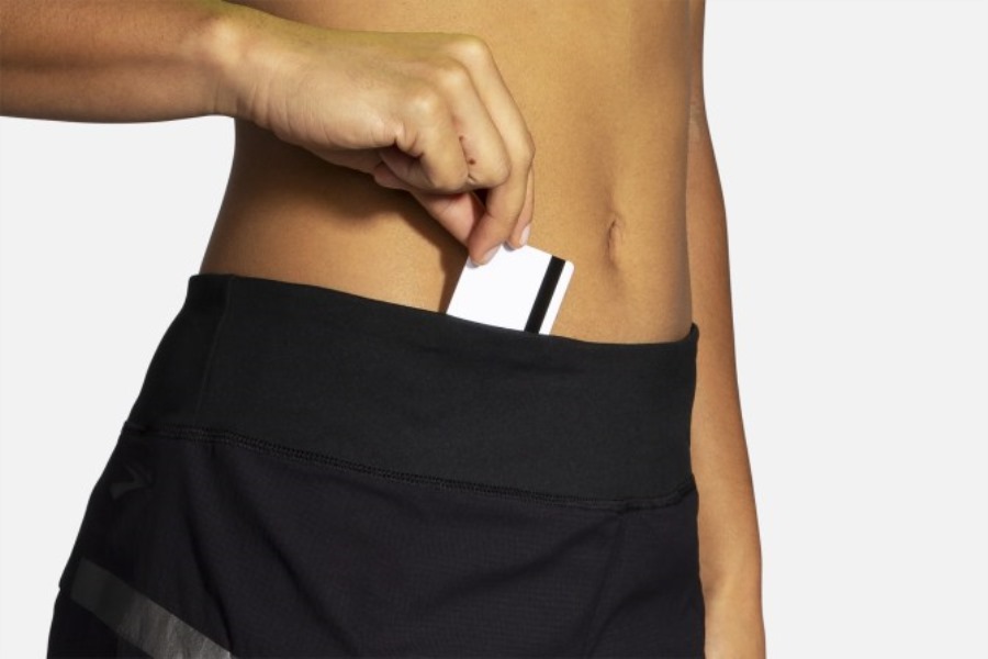 Brooks Carbonite 4 Inch 2-In-1 Short Black